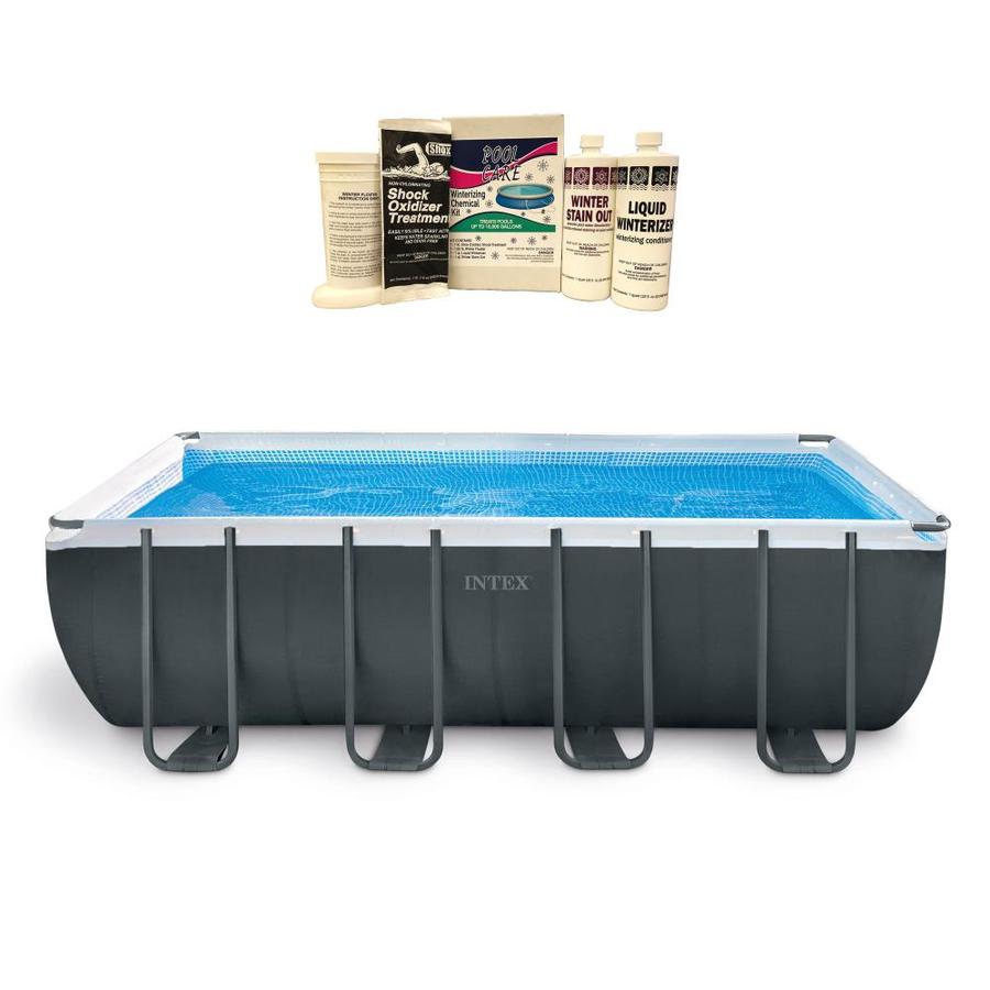 pool intex ft ground above rectangle lowes