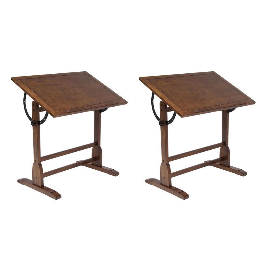 Studio Designs Traditional Rustic Oak Writing Desk At Lowes Com