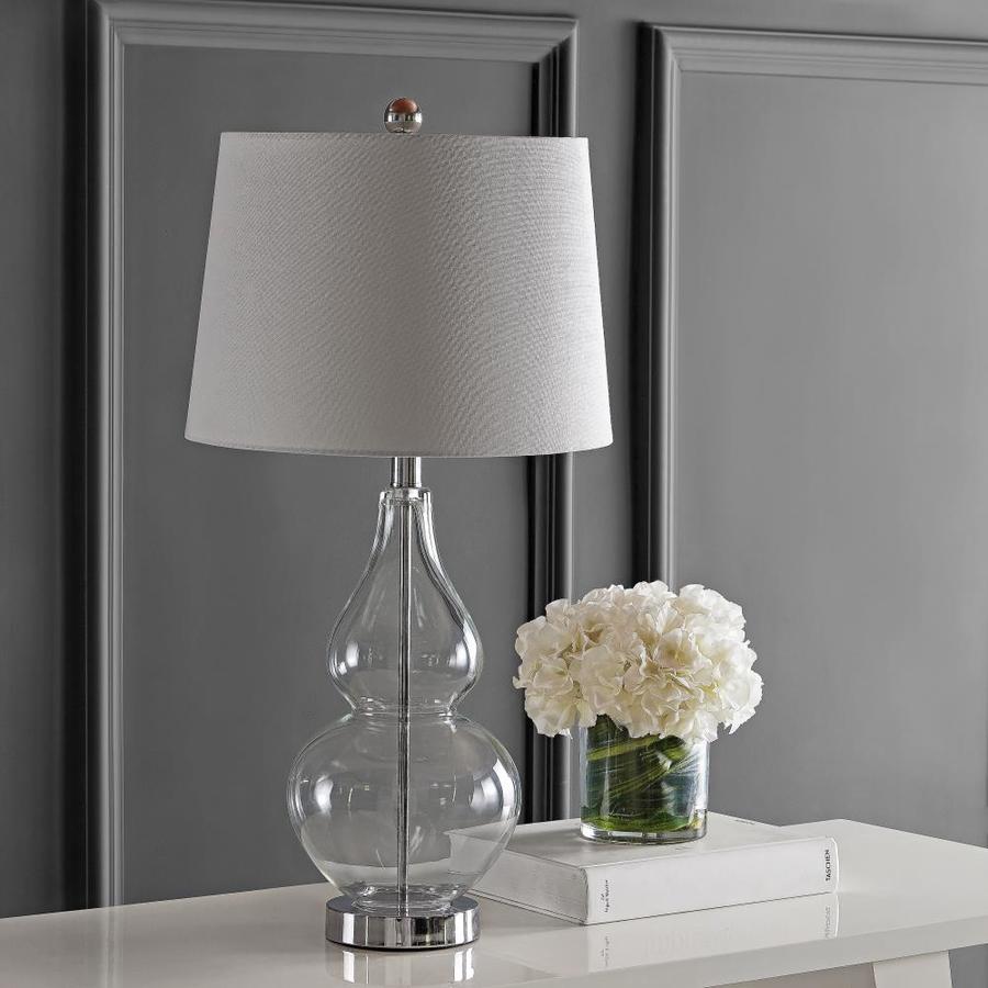 Safavieh Frena-Piece Standard Lamp Set with White Shades in the Lamp ...