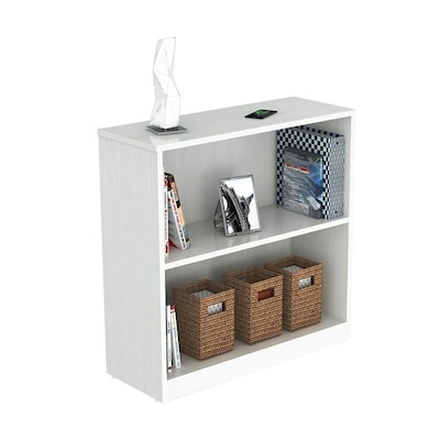 Homeroots Laricina White 2 Shelf Office Cabinet At Lowes Com