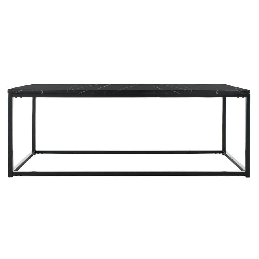 Safavieh Baize Black Faux Marble Coffee Table In The Coffee Tables Department At Lowes Com