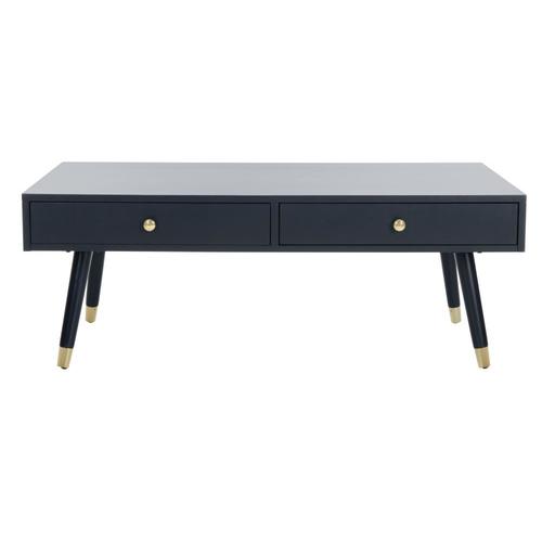 Safavieh Levinson Navy Wood Coffee Table in the Coffee Tables
