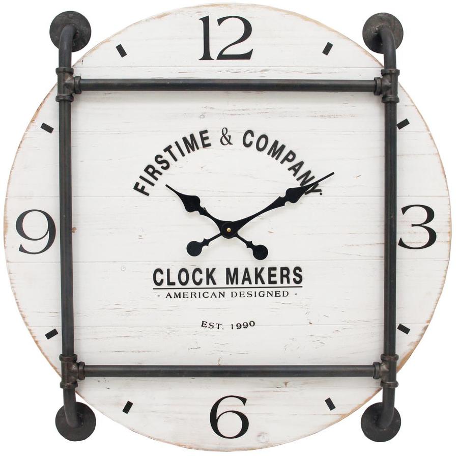 firstime analog clock round lowes