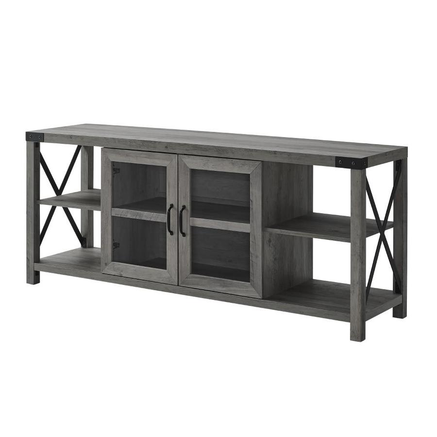 Walker Edison Gray Wash TV Stand TVs up to 70in) in the