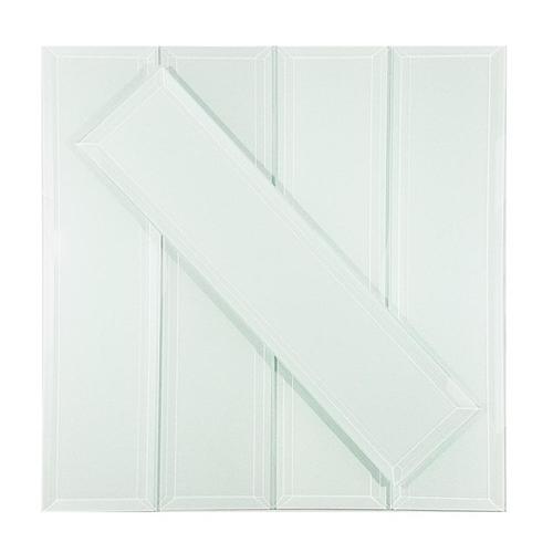 Abolos Frosted Elegance 56-Pack Mint Blue/Glossy 3-in x 12-in Glossy ...