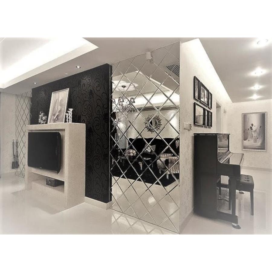 Abolos Reflections Silver Mirrored 3 In X 3 In Mirrored Glass Subway Wall Tile Sample In The Tile Samples Department At Lowes Com