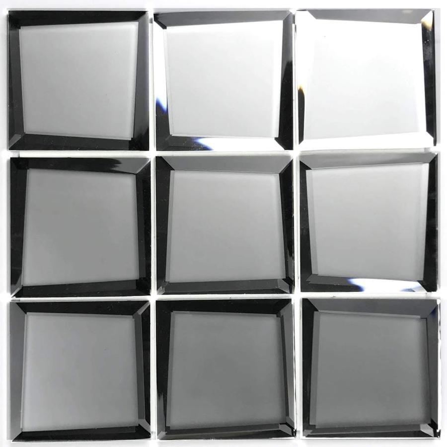 Abolos Reflections 10 Pack Mirror Silver Matte And Mirrored 12 In X 12   1001431276 