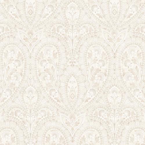 Norwall Flourish 55sq ft Beige, Vanilla Vinyl Floral Prepasted Soak