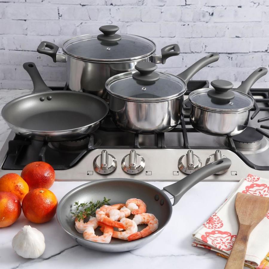 Oster 10-in Aluminum Cookware Set with Lid(s) Included in the Cooking ...