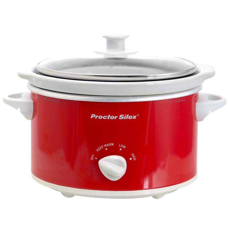 Proctor Silex Proctor Silex Portable Oval Slow Cooker, 1.5-Quart- Red ...