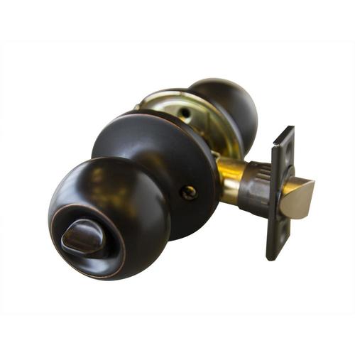 Design House Bay Oil Rubbed Bronze Privacy Bed Bath Door Knob With