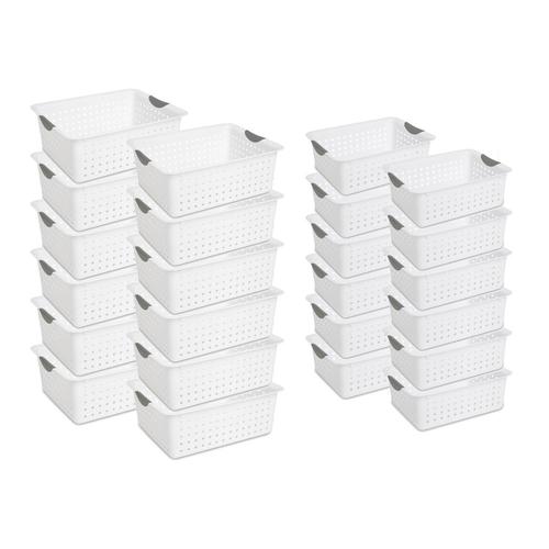 Sterilite Corporation 24Pack 13in W x 6in H x 16in D White Plastic