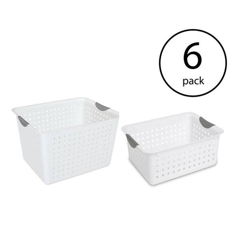 Sterilite Corporation 6Pack 13in W x 10in H x 16in D White Plastic