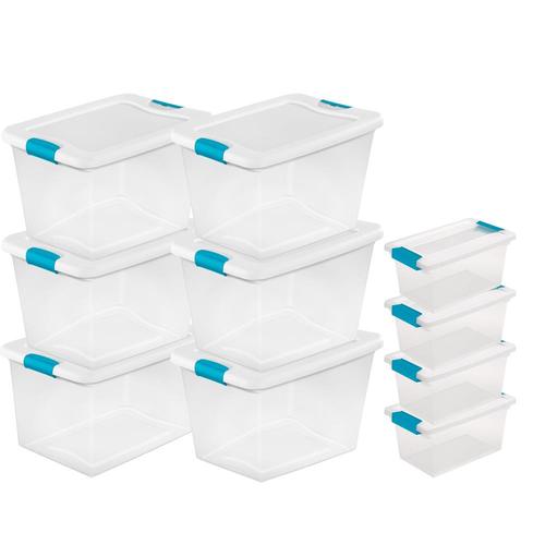 Sterilite Corporation 10-Pack Sterilite 16-Gallon (64-Quart) Clear Tote ...