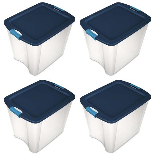 Sterilite Corporation 4Pack Sterilite 26Gallon (104Quart) Clear Tote