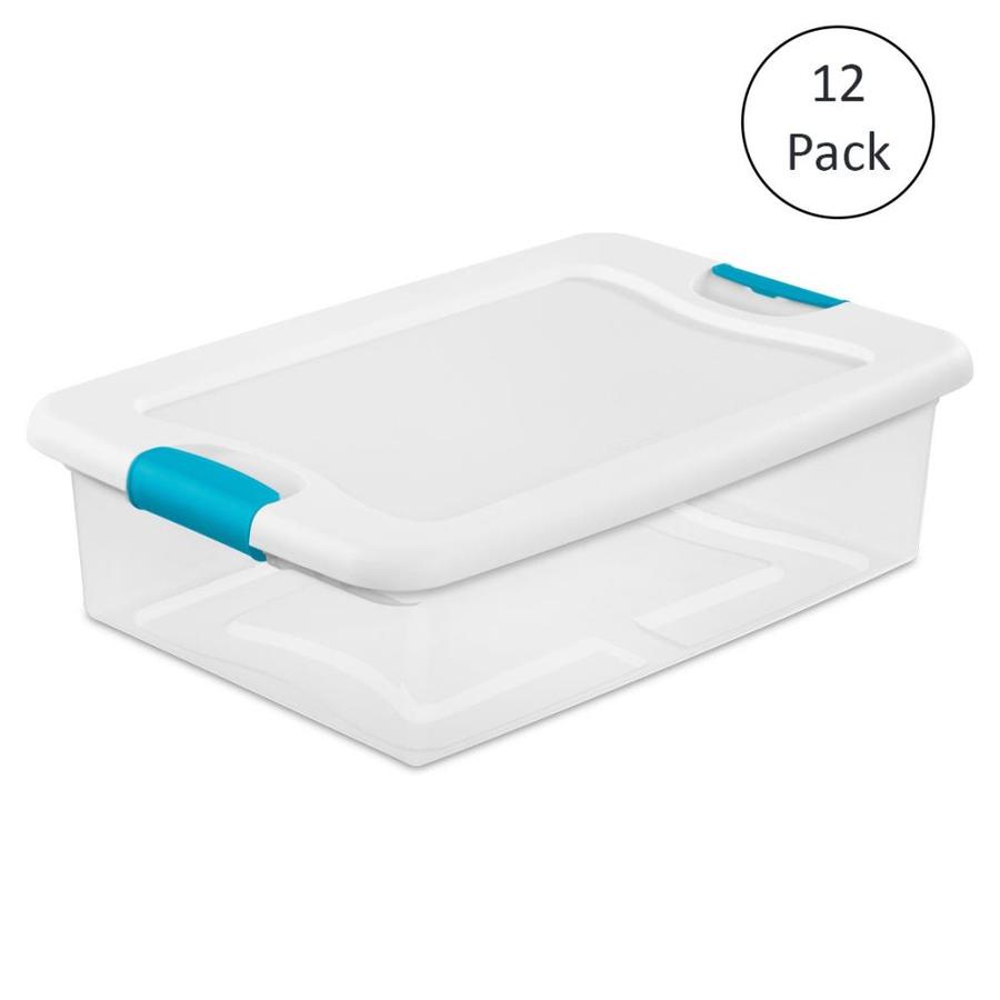 Sterilite Corporation 12Pack Sterilite 8Gallon (32Quart) Clear Tote