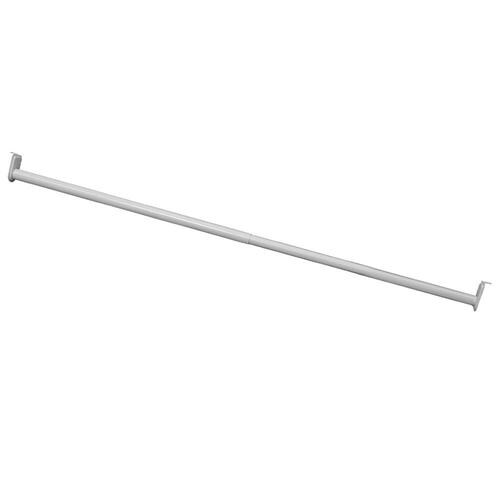 Design House 48-in L x 1-in H Extendable White Metal Closet Rod with ...