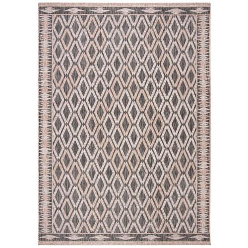 Safavieh Courtyard Vernon 9 x 12 Black/Natural Indoor/Outdoor Geometric
