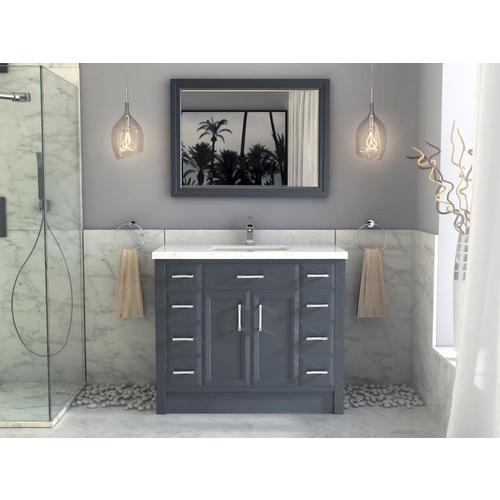 Spa Bathe Calumet 42in Pepper Gray Single Sink Bathroom Vanity with