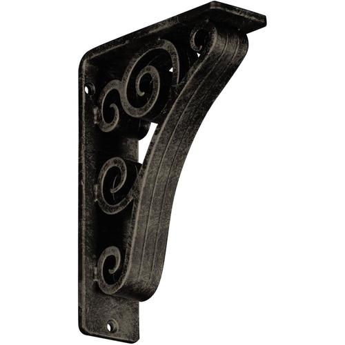 Ekena Millwork Tristan Wrought Iron 5.5in Wrought Iron Mounting