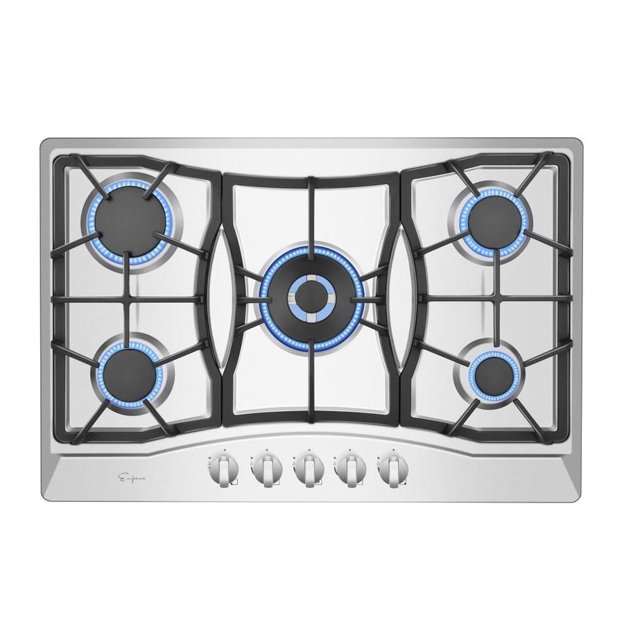 Empava Gas Cooktop Stainless Steel Common 30 In Actual 30