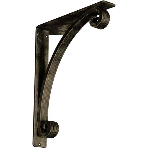 Ekena Millwork Legacy Wrought Iron 12in Wrought Iron Mounting Bracket