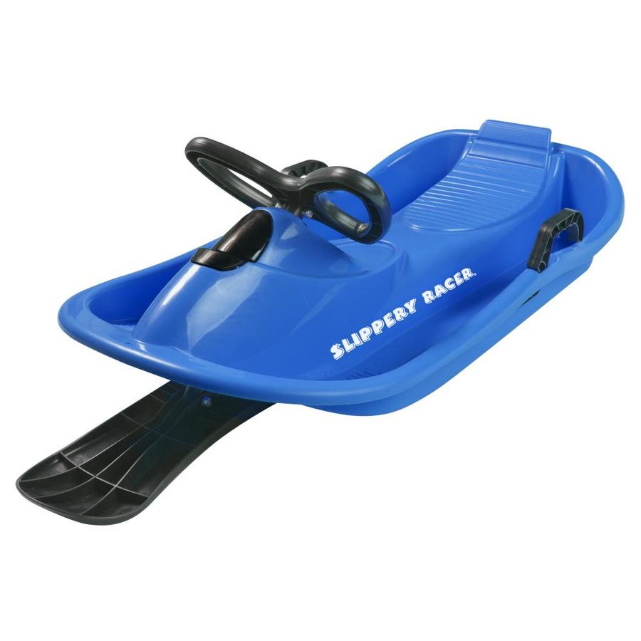 Slippery Racer 1Person Blue Plastic Snow Sled in the Snow Sleds department at