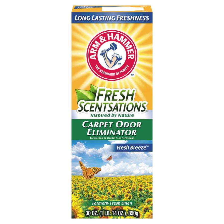 ARM & HAMMER Fresh Scentsations Carpet Odor Eliminator, Fresh Breeze, 30 oz Box, 6/Carton