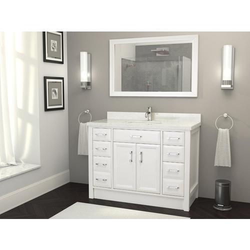 Spa Bathe Calumet 48in White Single Sink Bathroom Vanity with White