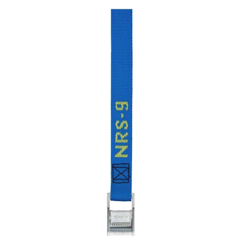 NRS Single 1in Long Heavy Duty Tie Down Boating and Kayaking Strap, Blue (9 ft) in the Life