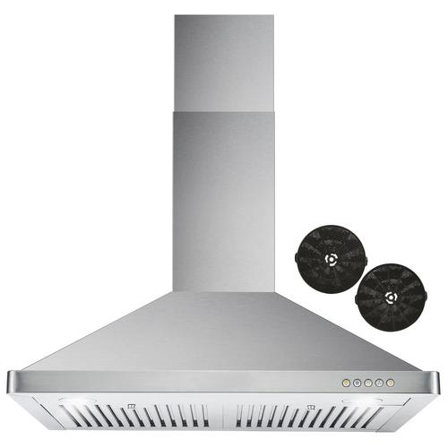 Cosmo 30in Ductless Stainless Steel WallMounted Range Hood with