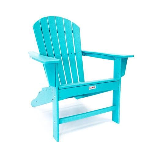 LuXeo Hampton Adirondack Chair Abruba Blue Plastic