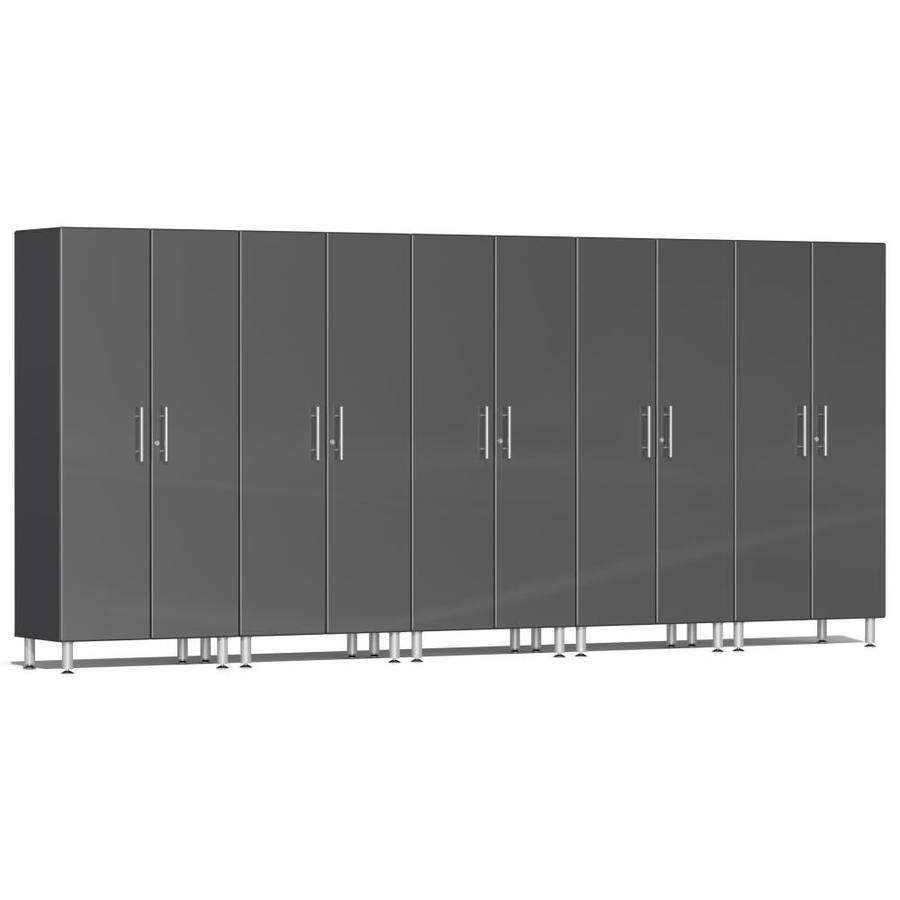 Flow Wall 8 Pc Jumbo Cabinet Set 192 In W X 72 In H White Composite Wood Garage Storage System In The Garage Storage Systems Department At Lowes Com