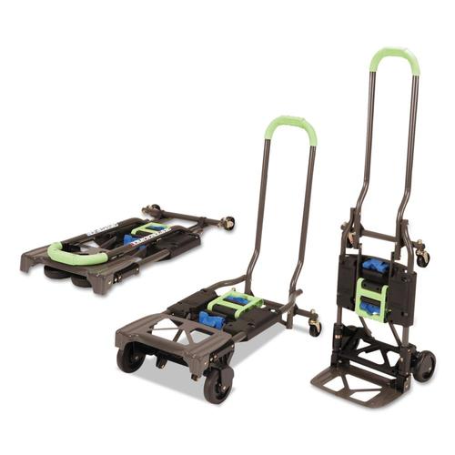Cosco 300lb 4Wheel Blue Steel Convertible Hand Truck in the Hand