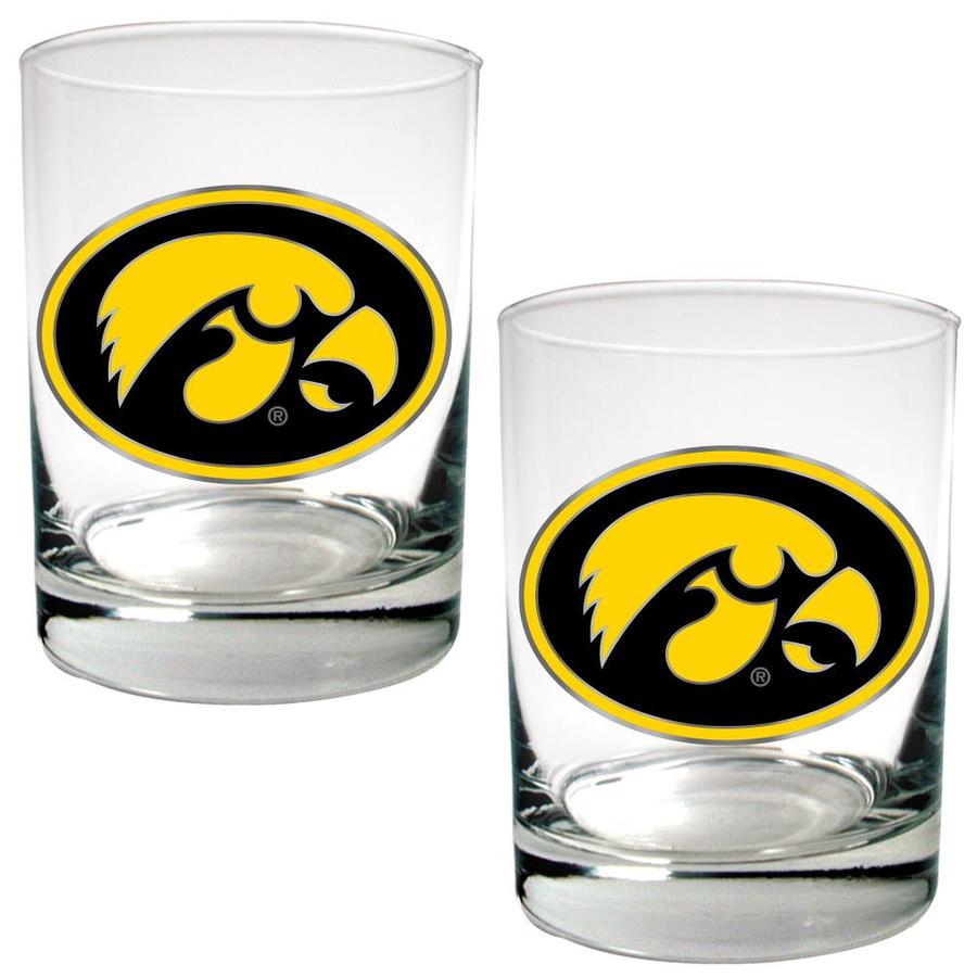 Great American Iowa Hawkeyes 2pc Rocks Glass Set At Lowes Com