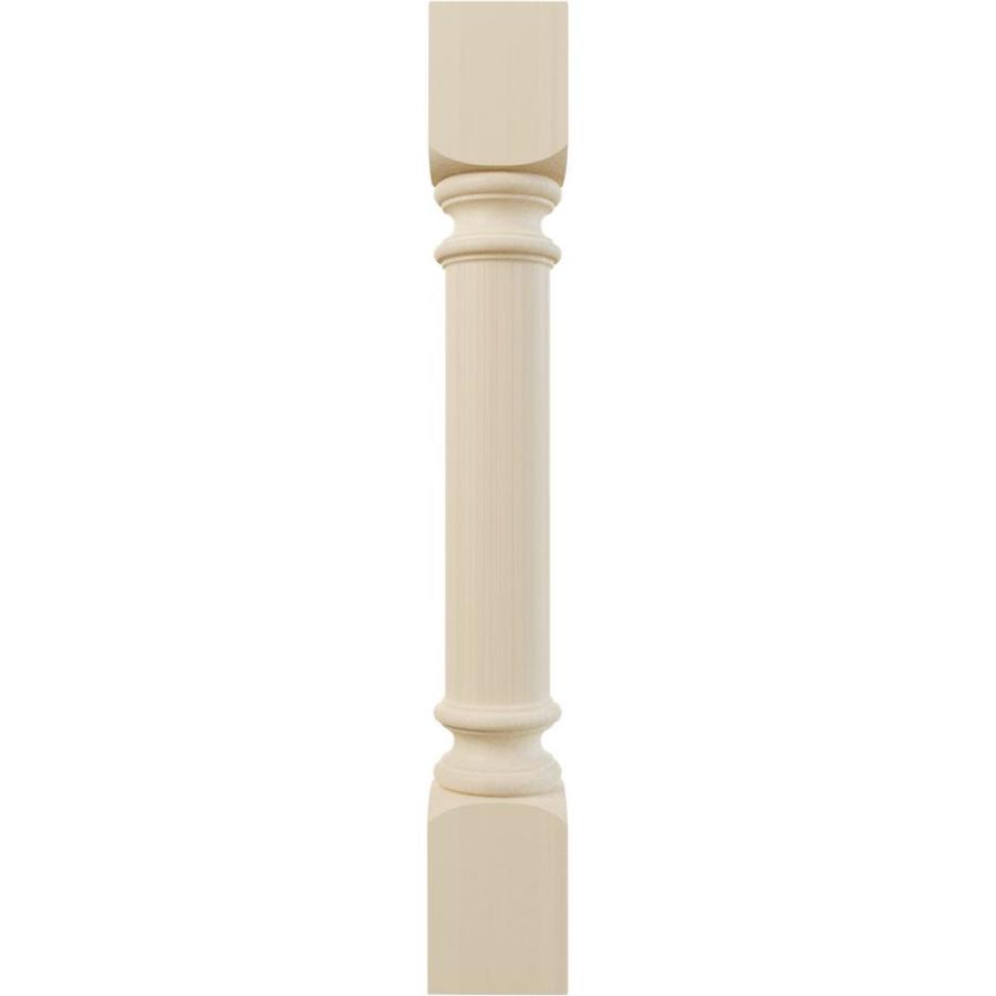 Ekena Millwork Traditional Cabinet Column 5-in x 2.96-ft Unfinished ...