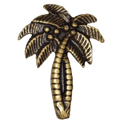 Buck Snort Lodge Products Palm Tree Brass Ox Cabinet Knob At Lowes Com