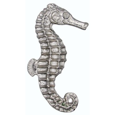 Buck Snort Lodge Products Seahorse Right Facing Nickel Cabinet