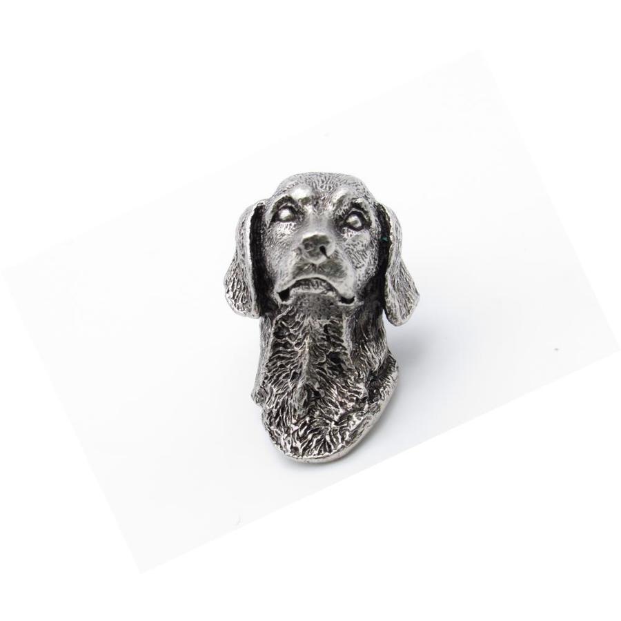 Buck Snort Lodge Products German Short Hair Pewter Ox Cabinet Knob