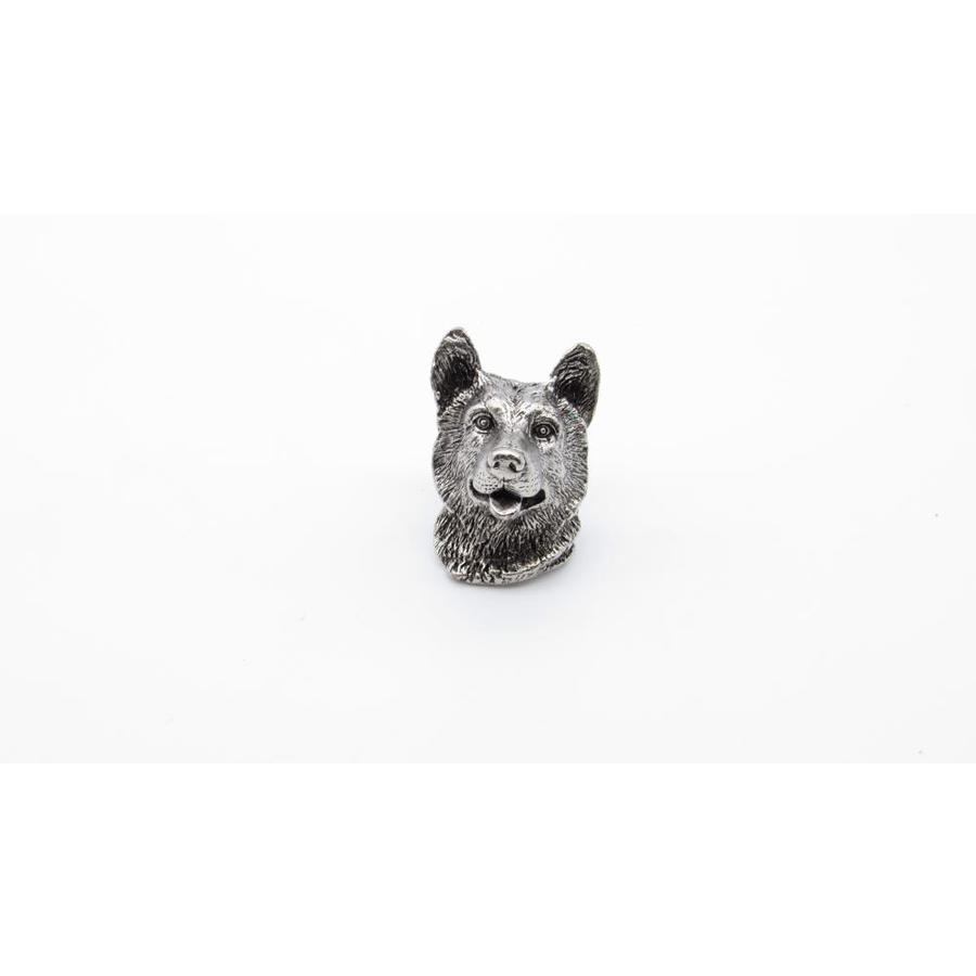 Buck Snort Lodge Products Siberian Husky Pewter Ox Cabinet Knob At