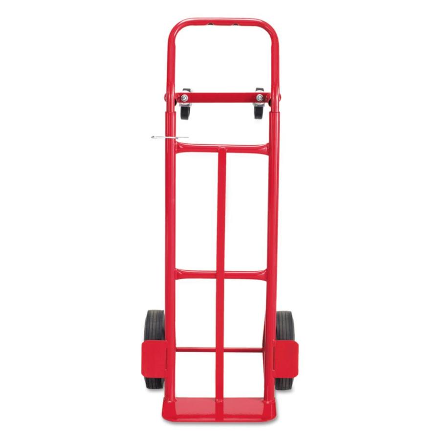 Safco 600lb 4Wheel Red Steel Convertible Hand Truck in the Hand