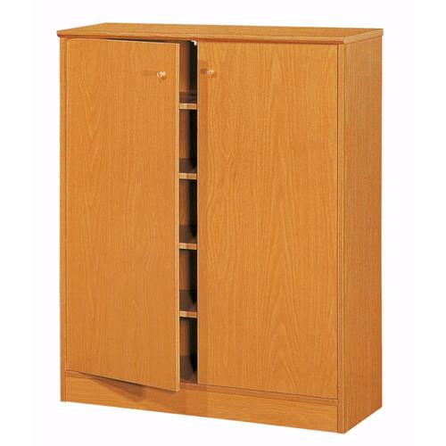 Benzara 14 Pair Brown Wood Shoe Cabinet 