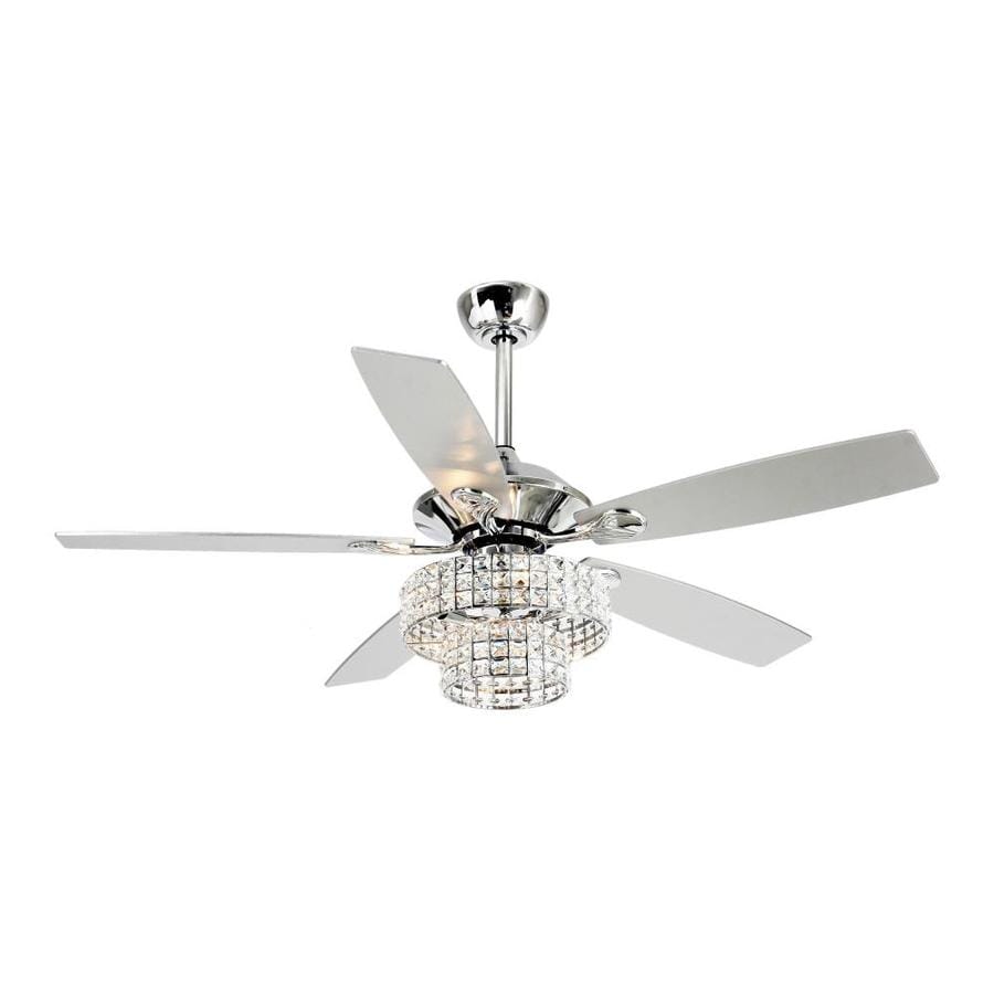 Parrot Uncle 52 In Brushed Chrome Led Indoor Outdoor Ceiling Fan
