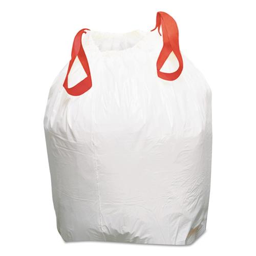 Boardwalk 100Pack 13Gallon White Plastic Can Trash Bag in the Trash