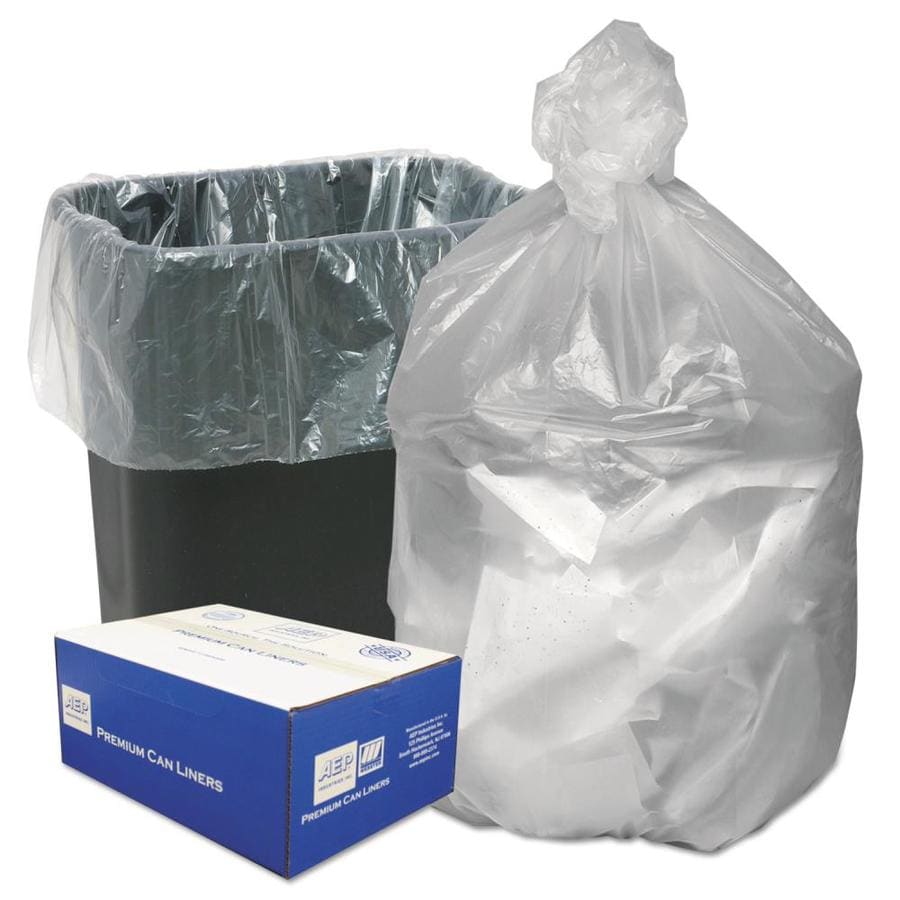 Ultra Plus 1000Pack 10Gallon Clear Plastic Can Trash Bag in the Trash