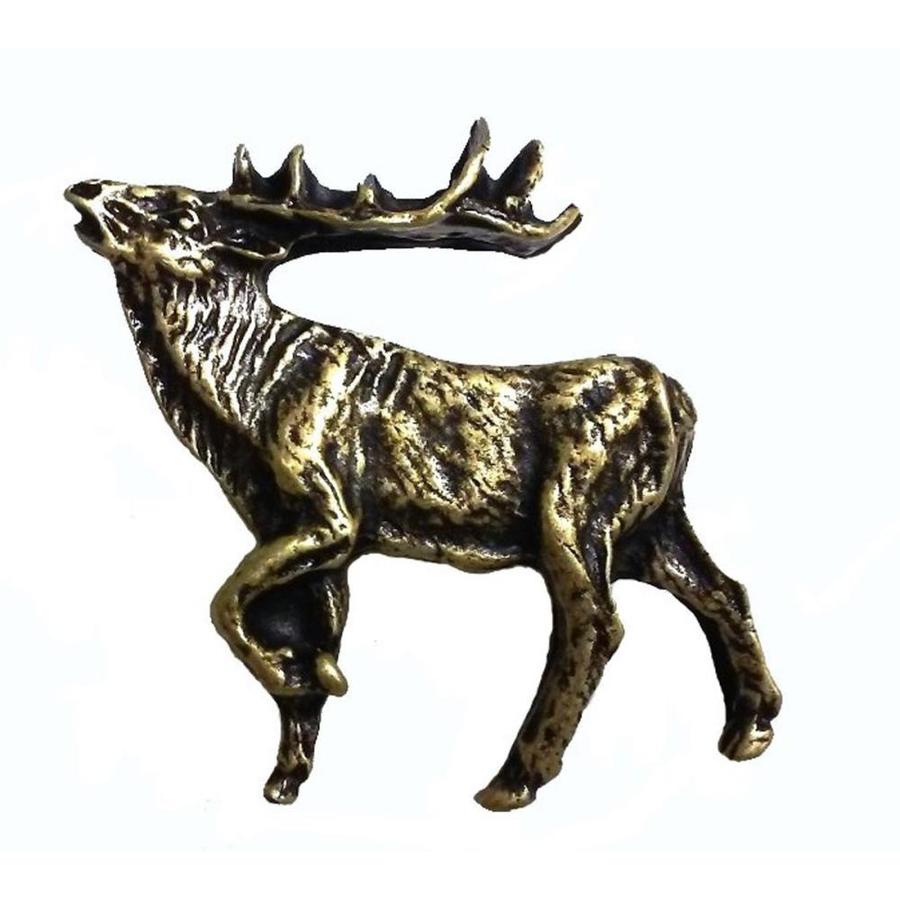 Buck Snort Lodge Products Wildlife Brass Ox Novelty Rustic Cabinet
