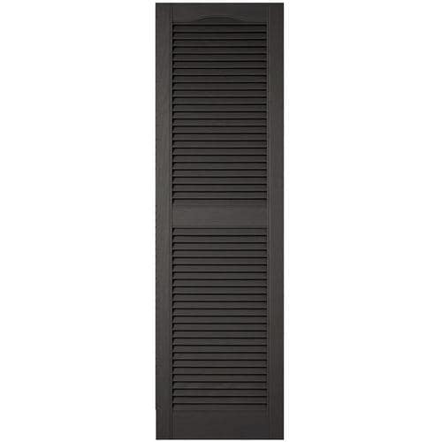 Ekena Millwork Lifetime Custom Musket Brown Louvered Vinyl Exterior