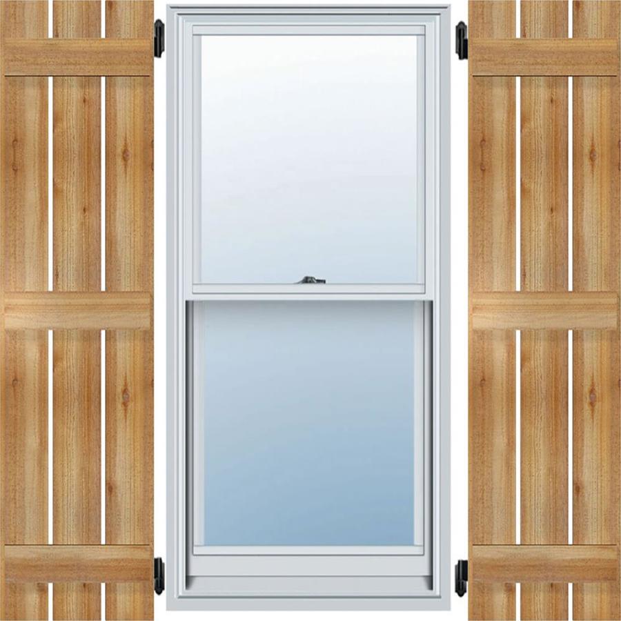 Ekena Millwork Unfinished Western Red Cedar 2-Pack 17.125-in W x 70-in ...