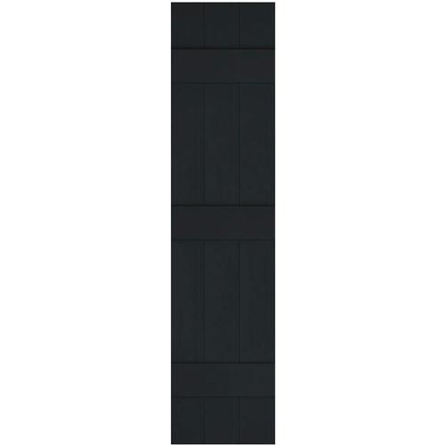 Ekena Millwork Lifetime Custom 2Pack 14in W x 62in H Black Board and