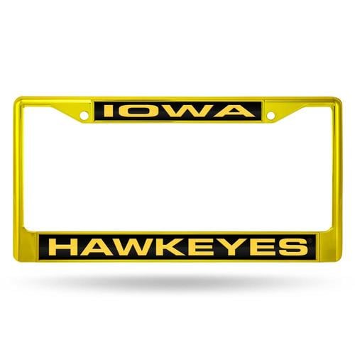 Rico Industries Iowa Hawkeyes License Plate Frame in the Exterior Car